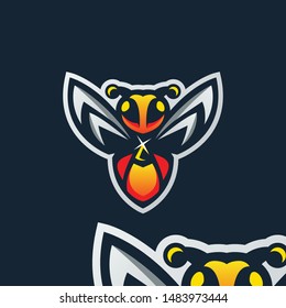 Bee Mascot Design Logo Template