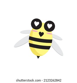 Bee mascot ekspresion vector illustration
