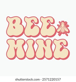 Bee mine retro t shirt design