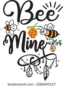 Bee Mine svg ,Bee svg Design, Bee svg bundle