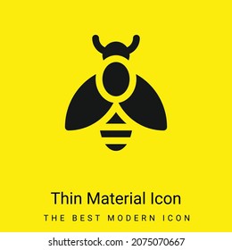 Bee minimal bright yellow material icon