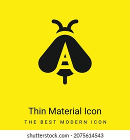 Bee minimal bright yellow material icon