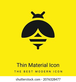 Icono mínimo de material amarillo brillante