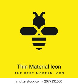 Bee minimal bright yellow material icon