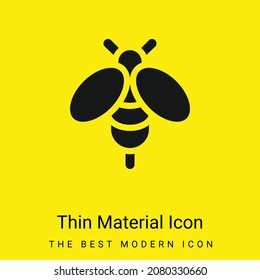 Bee minimal bright yellow material icon