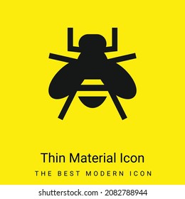 Bee minimal bright yellow material icon