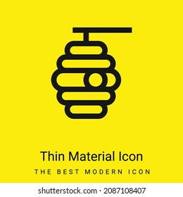 Icono mínimo de material amarillo brillante