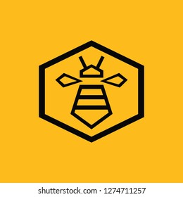 Bee Minimalist Concept Logo