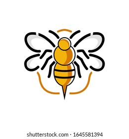 The Bee Minimalist Logo Design