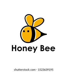 Bee Minimalist Logo Design Inspiratio