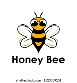 Bee Minimalist Logo Design Inspiratio Stock Vector (Royalty Free ...