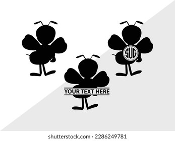 Silueta de ilustración de vector monograma de abee