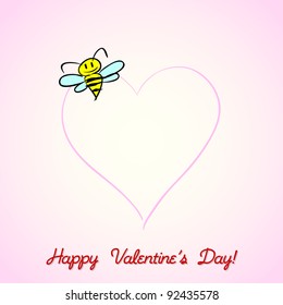 Bee My Valentine Background