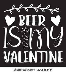 Bee Is My Valentine T-Shirt Design ,Vector File.