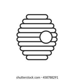 bee nest linear icon. Thin line design