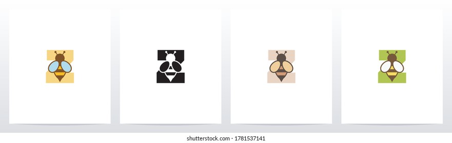 Design des Logos Z auf Buchstaben anzeigen