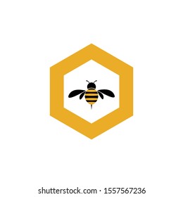 bee on white background logo