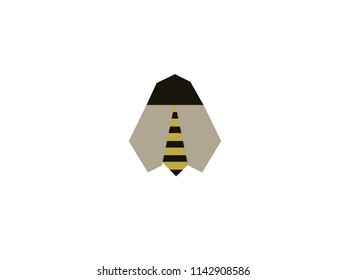 Bee origami designed in a simple way so it can be used for multiple purposes i.e. logo ,mark ,symbol or icon.
