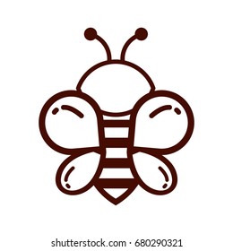 bee outline vector