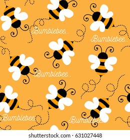 Bee pattern background . seamless pattern