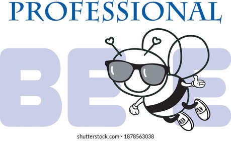 Bee Pictures Vector illustration For T shirt or Cards