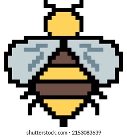 Bee Pixel Item Virtual Item for Game or Graphics