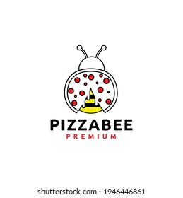 Bee Pizza Logo Design Inspiration
