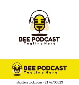 bee podcast art illustration art
