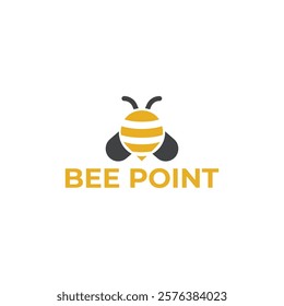 Bee Point logo design concept for online business