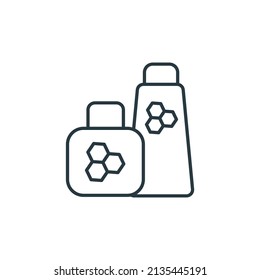 bee products icons symbol vector elements for infographic web