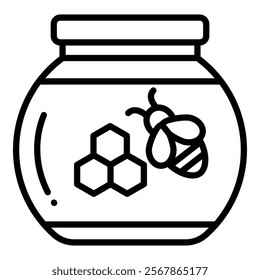 Bee Propolis Icon Element For Design