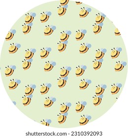Arrière-plan rond d'abeille pour la décoration design.