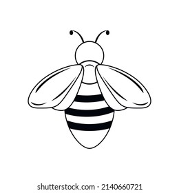 Bee sign symbol icon illustration vector Design template. Suitable for Creative Industry, Multimedia, entertainment, Educations, Shop, and any related business