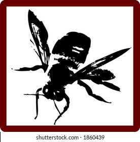 Bee silhouette