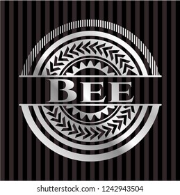 Bee silver badge or emblem Bee silver badge or emblem