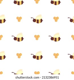Bee simple pattern vector design Background
