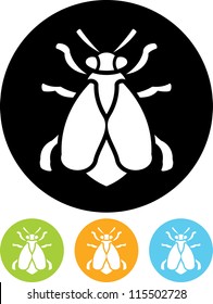 Bee - Simple vector icon isolated on white