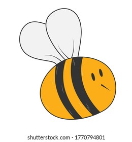 bee. simple vector icon for theme design isolated on white background
