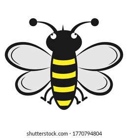 bee. simple vector icon for theme design isolated on white background
