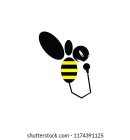 bee singing logo