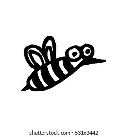 Bee sketch. Vector.