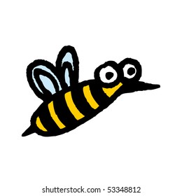 Bee sketch. Vector.