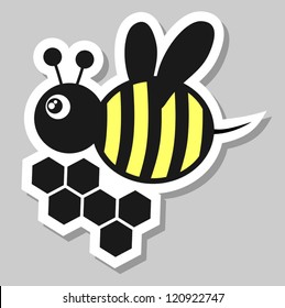 Bee sticker