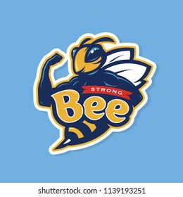 Bee  Strong vector logo