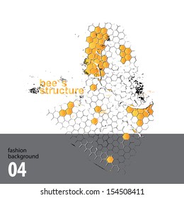 bee structure design background four