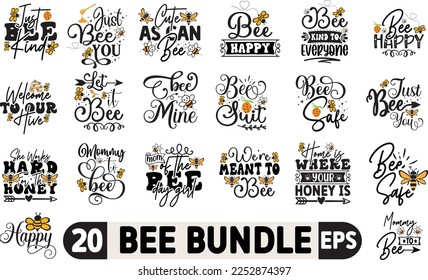 Bee SVG Bundle, Bee Kind Svg, Bee Happpy Svg, Bee Svg