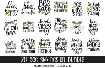 Bee SVG, Bee SVG Bundle,Honeybee SVG, Queen Bee Svg,Silhouette Cut File