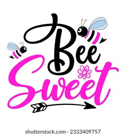 Bee SVG Design, Bee T-shirt Design, Vector Design