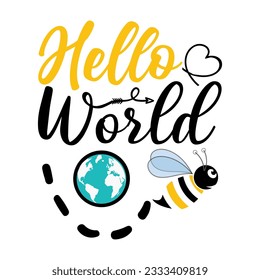 Bee SVG Design, Bee T-shirt Design, Vector Design