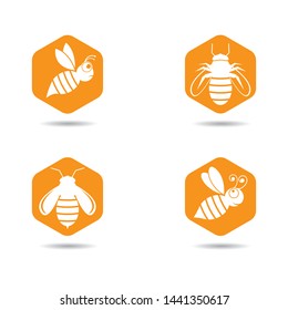 Bee symbol vector icon illustration design